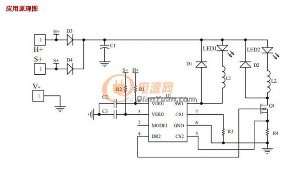 輸入12-80V天使惡魔眼車燈IC性價(jià)比高